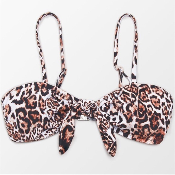 CUPSHE Lara Leopard Bandeau Bikini Top - Picture 7 of 7